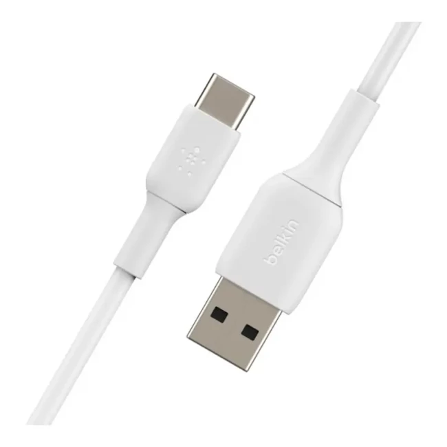Кабель Belkin USB-A - USB-С PVC 1м White (CAB001BT1MWH)