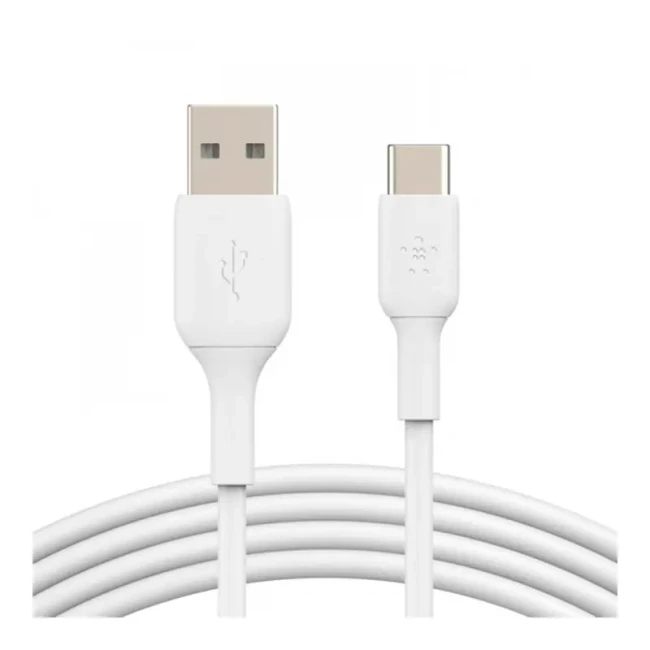 Кабель Belkin USB-A - USB-С PVC 1м White (CAB001BT1MWH)