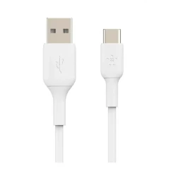 Кабель Belkin USB-A - USB-С PVC 1м White (CAB001BT1MWH)