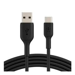 Кабель Belkin USB-A - USB-С PVC 2м Black (CAB001BT2MBK)