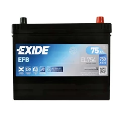 Аккумулятор Exide 6CT-75A (-/+) Asia EFB (EL754)