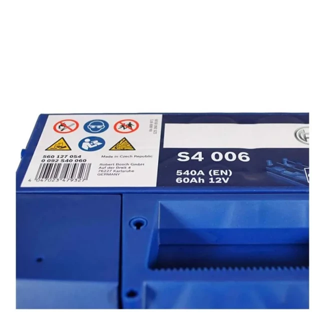Автомобільний акумулятор BOSCH S4 006 6CT-60Ah Аз (0092S40060)