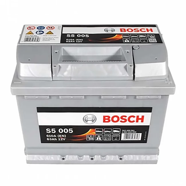 Автомобильный аккумулятор BOSCH S5 005 6CT-63Ah АзЕ (0092S50050)