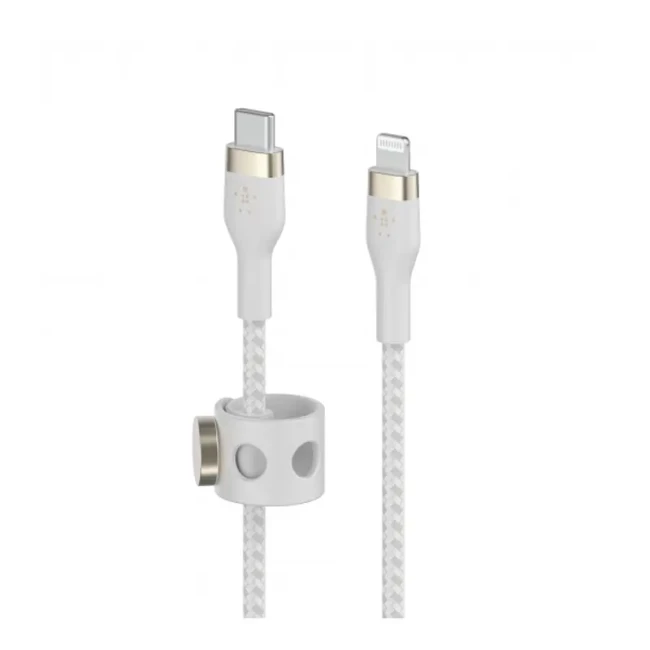 Кабель Belkin USB-С - Lightning 1м білий (CAA011BT1MWH)