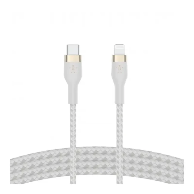Кабель Belkin USB-С - Lightning 1м білий (CAA011BT1MWH)