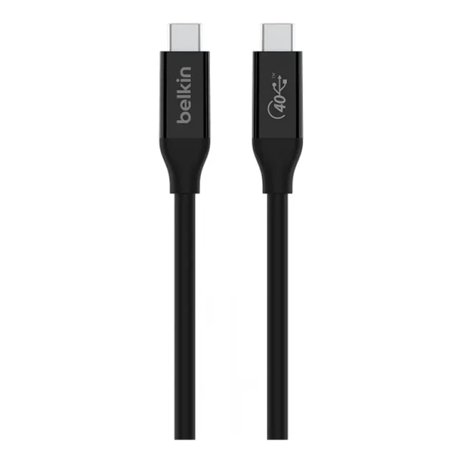 Кабель Belkin USB4 USB-C - USB-C 40Gbps 100W 0.8м Black (INZ001BT0.8MBK)