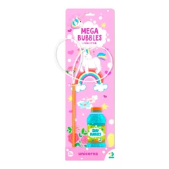 Мыльные пузыри Dodo Mega Bubbles Единорожки 450 мл с тарелочкой