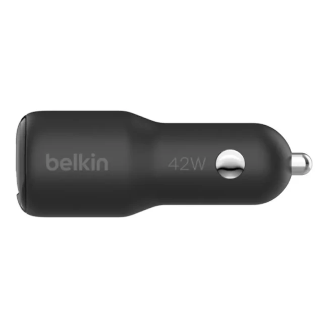 Зарядний пристрій автомобільний Belkin 42Вт USB-A/USB-C PD PPS чорний (CCB005BTBK)