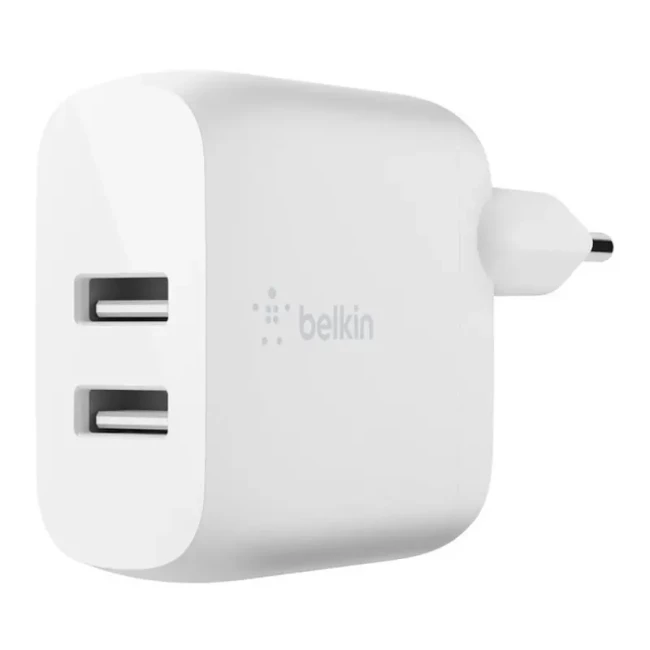 Зарядное устройство Belkin Home Charger 24W Dual USB 2.4A Lightning 1м White (WCD001VF1MWH) Зарядное устройство Belkin Home Charger 24W Dual USB 2.4A Lightning 1м White (WCD001VF1MWH)