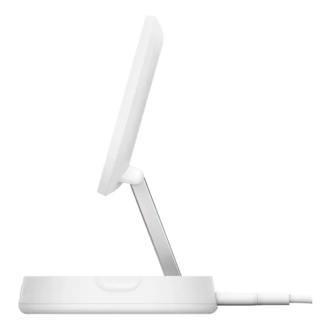 Зарядное устройство беспроводное Belkin 15Вт Magnetic Stand Qi2 белый (WIA008VFWH)