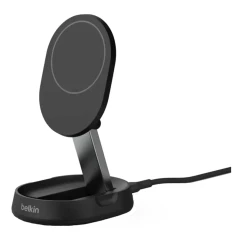 Зарядний пристрій бездротовий Belkin 15Вт Magnetic Stand Qi2 чорний (WIA008BTBK)