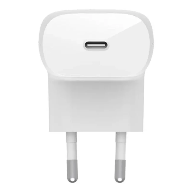 Зарядний пристрій мережевий Belkin 30Вт USB-С GAN PD PPS білий (WCA005VFWH)