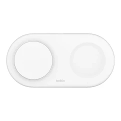 Зарядное устройство беспроводное Belkin 2в1 15Вт Pad Qi2 белый