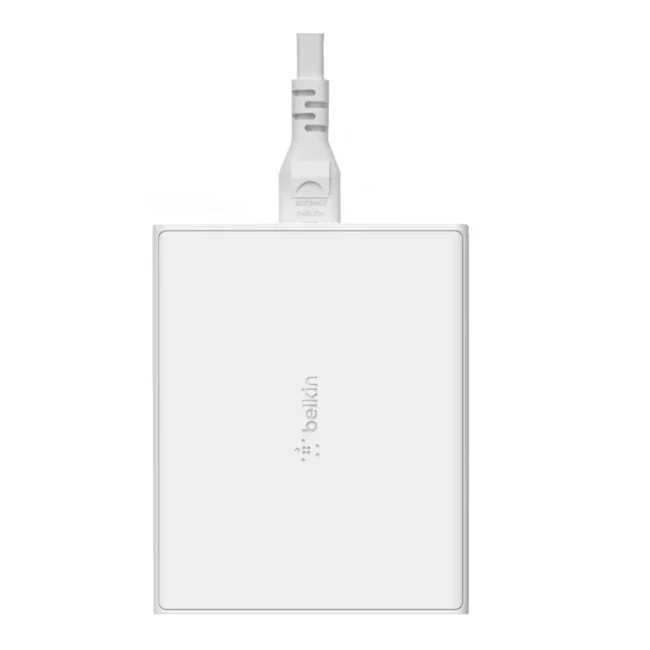 Зарядное устройство сетевое Belkin 108Вт 2хUSB-С GAN PD PPS/2хUSB-A белый (WCH010VFWH)