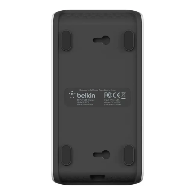Зарядное устройство сетевое Belkin 120Вт 10хUSB-A белое (B2B139vf)