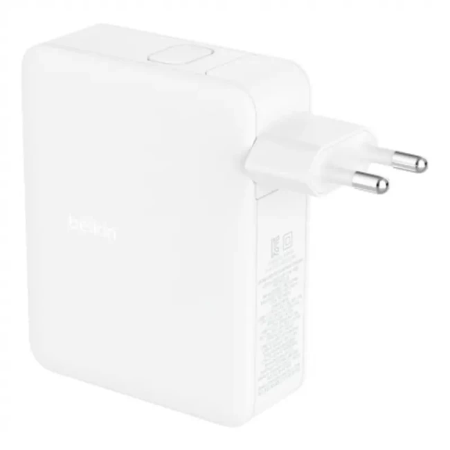 Зарядное устройство сетевое Belkin 140Вт 3хUSB-С GAN PD PPS USB-A белый (WCH014BTWH)