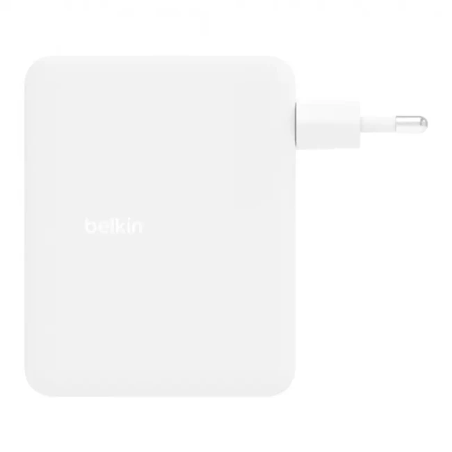 Зарядное устройство сетевое Belkin 140Вт 3хUSB-С GAN PD PPS USB-A белый (WCH014BTWH)