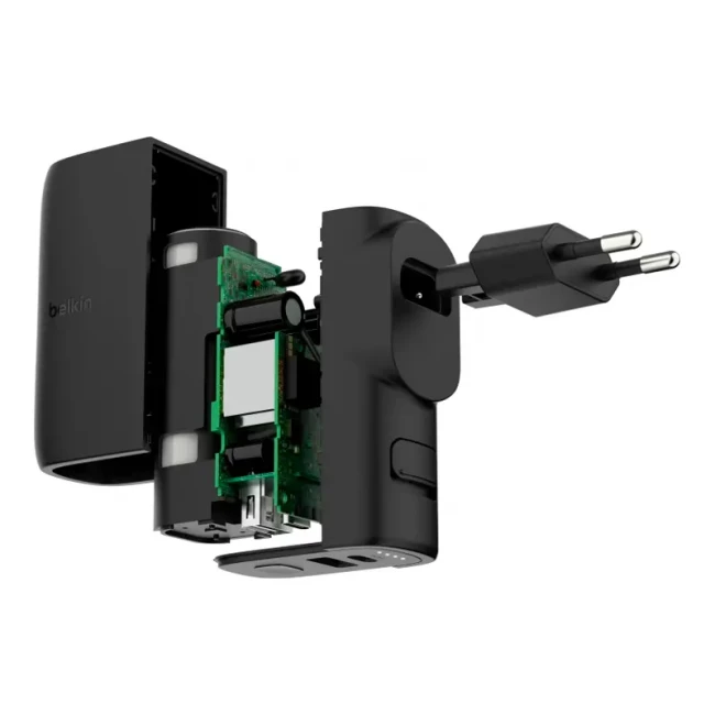 Зарядное устройство сетевое Belkin 25Вт USB-С PD PowerBank 5000мА-ч кабель USB-C к USB-C 1м черный (BPZ003BT1MBK-B6)