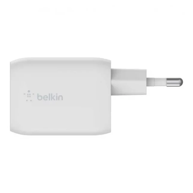 Зарядное устройство сетевое Belkin 65Вт 2хUSB-С GAN PD PPS белый (WCH013VFWH)