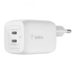 Зарядное устройство сетевое Belkin 65Вт 2хUSB-С GAN PD PPS белый (WCH013VFWH)