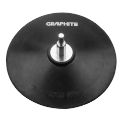 Эластичный диск GRAPHITE на липучке 125 мм неподвижный