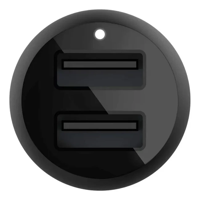 Автомобильное зарядное устройство Belkin Car Charger 24W Dual USB-A USB-A - USB-C 1м Black (CCE001BT1MBK)
