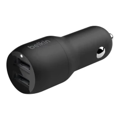 Автомобільний зарядний пристрій Belkin Car Charger 24W Dual USB-A Black (CCB001BTBK)