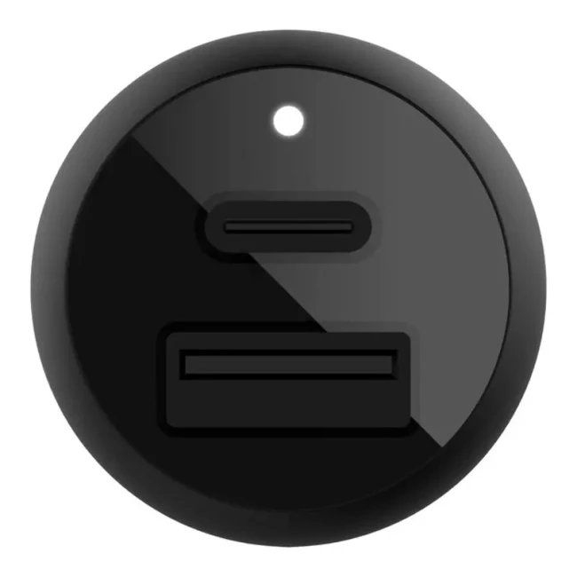 Автомобільний зарядний пристрій Belkin Car Charger 37W PD PPS Dual Black (CCB004BTBK)