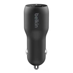 Автомобильное зарядное устройство Belkin Car Charger 37W PD PPS Dual Black