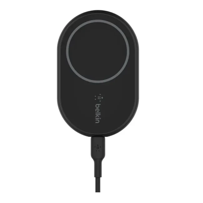 Автомобильный держатель смартфона Belkin MagSafe беспроводная зарядка черная (WIC004BTBK-NC)