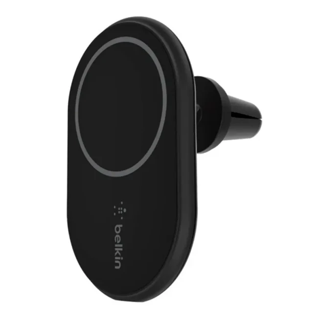 Автомобильный держатель смартфона Belkin MagSafe беспроводная зарядка черная (WIC004BTBK-NC) Автомобильный держатель смартфона Belkin MagSafe беспроводная зарядка черная (WIC004BTBK-NC)