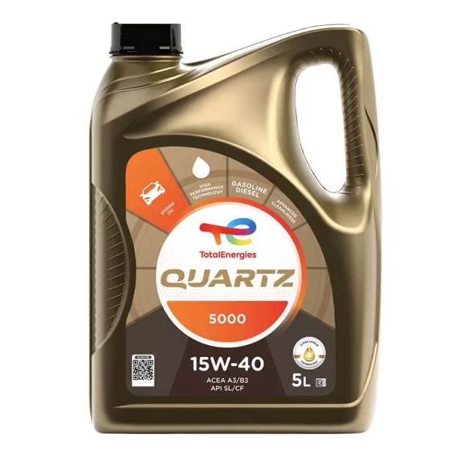 Моторное масло Total Quartz 5000 15W-40 5л (148645)