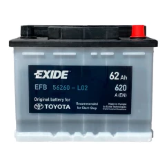 Аккумулятор EXIDE START-STOP EFB 620EN 62Ah АзЕ (56050)