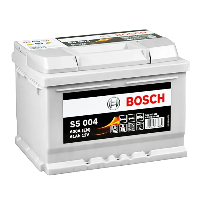 Автомобильный аккумулятор BOSCH S5 004 6CT-61Ah АзЕ (0092S50040)