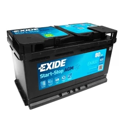 Аккумулятор Exide Start-Stop AGM 6СТ-80Ah (-/+) (EK800)