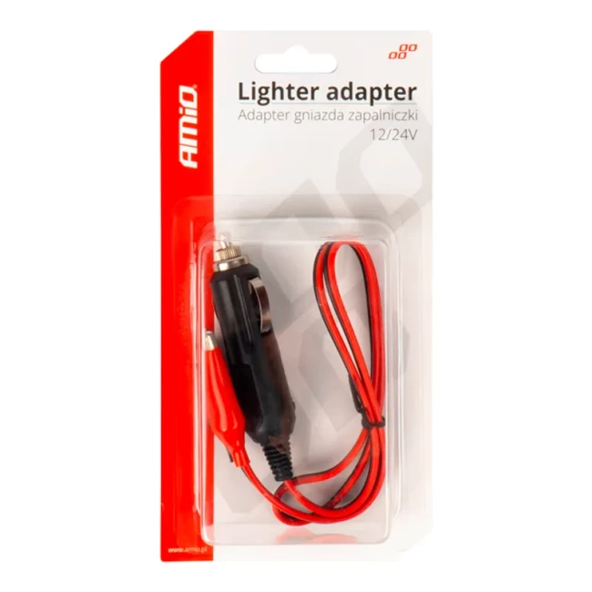 Перехідник прикурювача AMiO 12V/24V 60см (03802/038024)