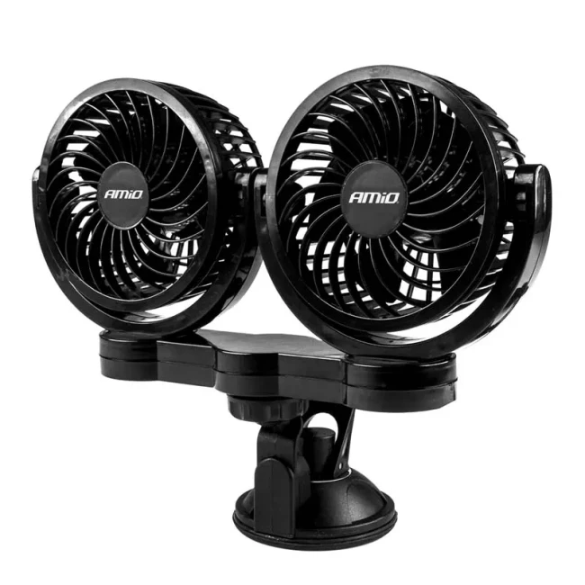 Вентилятор автомобильный AMiO 2х4" 24V 2SPEED (03011/030110)