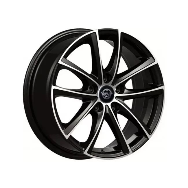WSP Italy Praslin Glossy BLACK POLISHED (R17 W7.5 PCD: 5x112 ET43 DIA: 57,1) (WD001) WSP Italy Praslin Glossy BLACK POLISHED (R17 W7.5 PCD: 5x112 ET43 DIA: 57,1) (WD001)