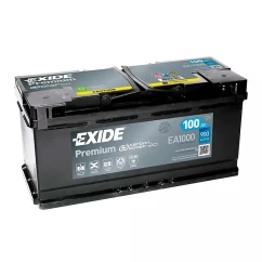 Автомобільний акумулятор EXIDE Premium 6СТ-100Ah АЗЕ 900A (EN) EA1000 (76059)