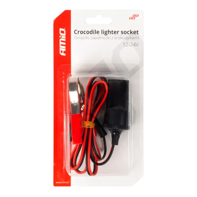 Переходник прикуривателя AMiO 12V/24V 100см (03804/038048)