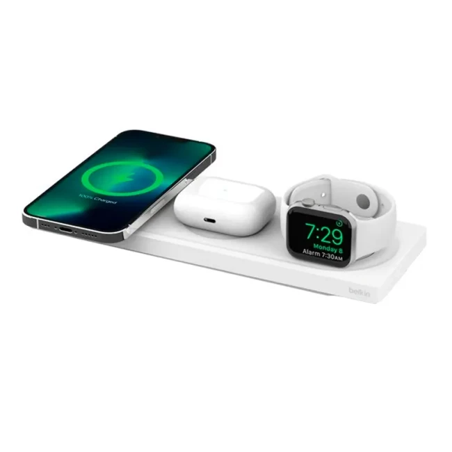 Беспроводное зарядное устройство Belkin 3in1 MagSafe white (WIZ016VFWH)