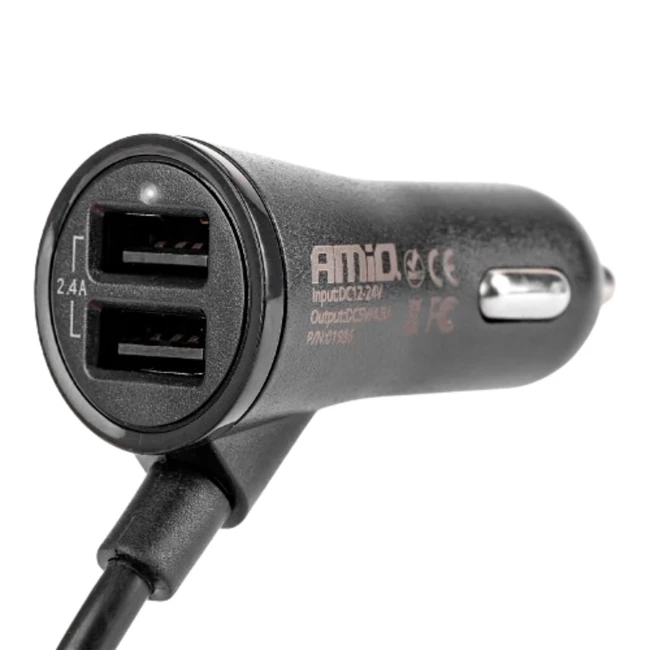 Зарядное устройство AMiO для телефона с удлинителем 4 USB (01986)