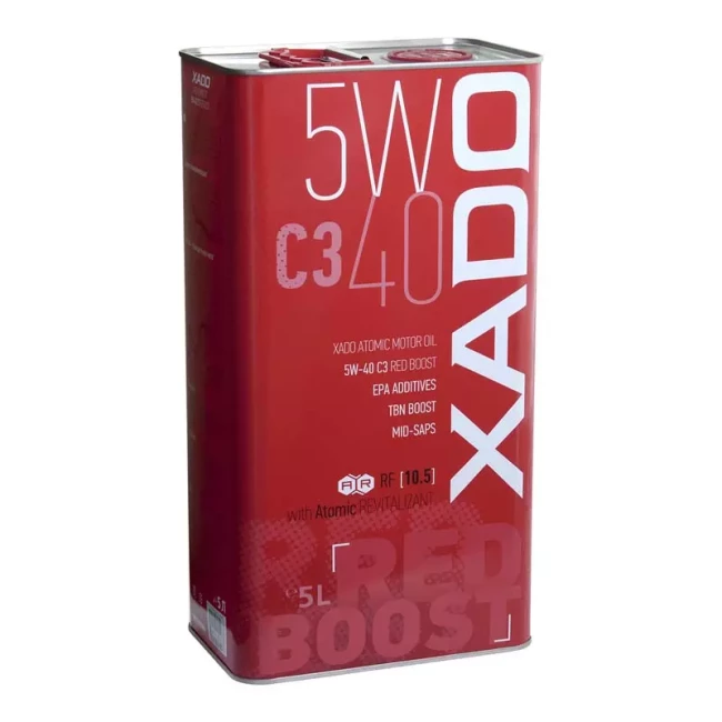 Моторное масло Xado Atomic Oil Red Boost C3 5W-40 5л (XA26322)