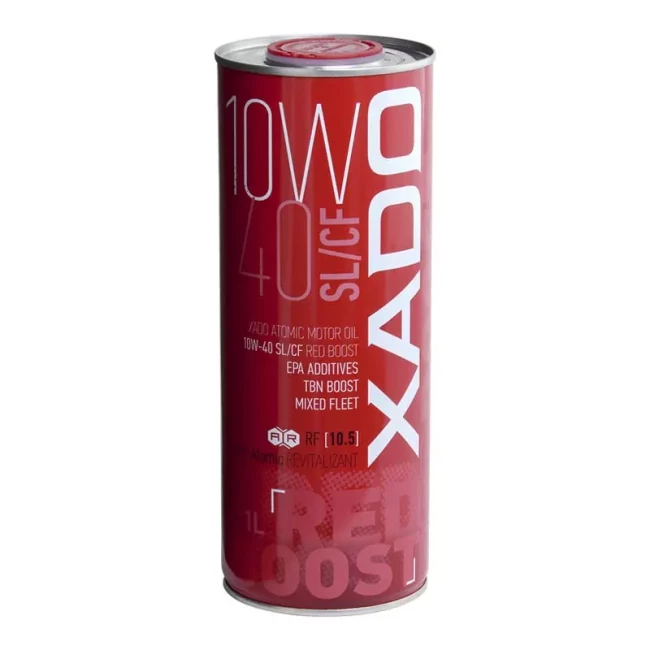 Моторное масло Xado Atomic Oil Red Boost SL/CF 10W-40 1л (XA 26144)