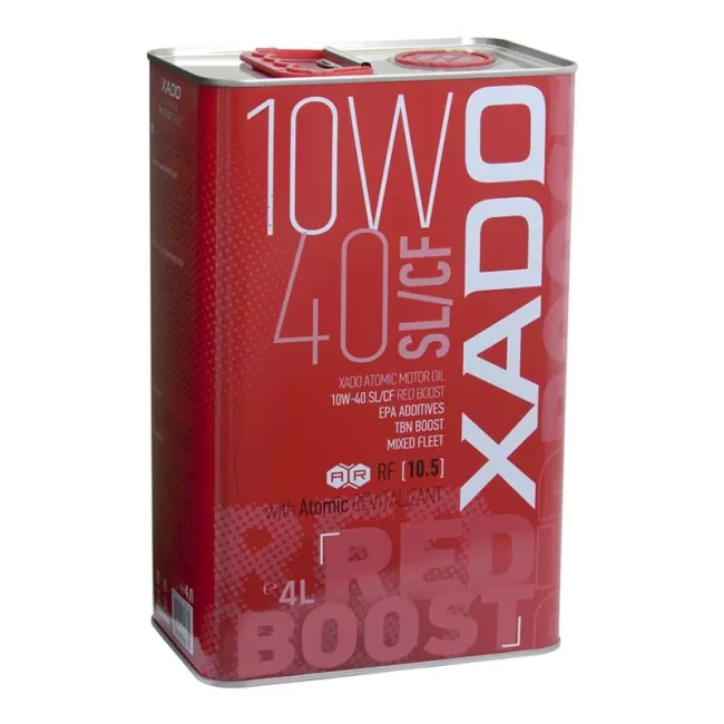 Моторное масло Xado Atomic Oil Red Boost SL/CF 10W-40 4л (ХА 26244)