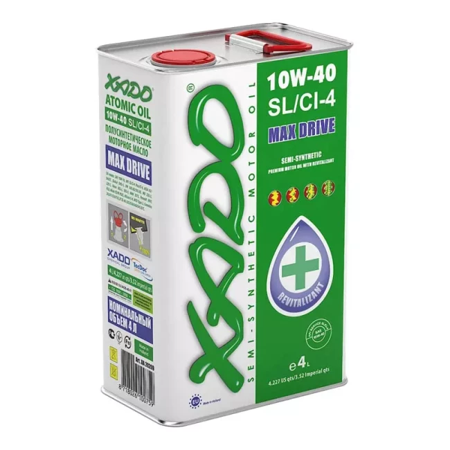 Моторное масло Xado Atomic Oil 10W-40 SL/CI-4 4л (XA20209)