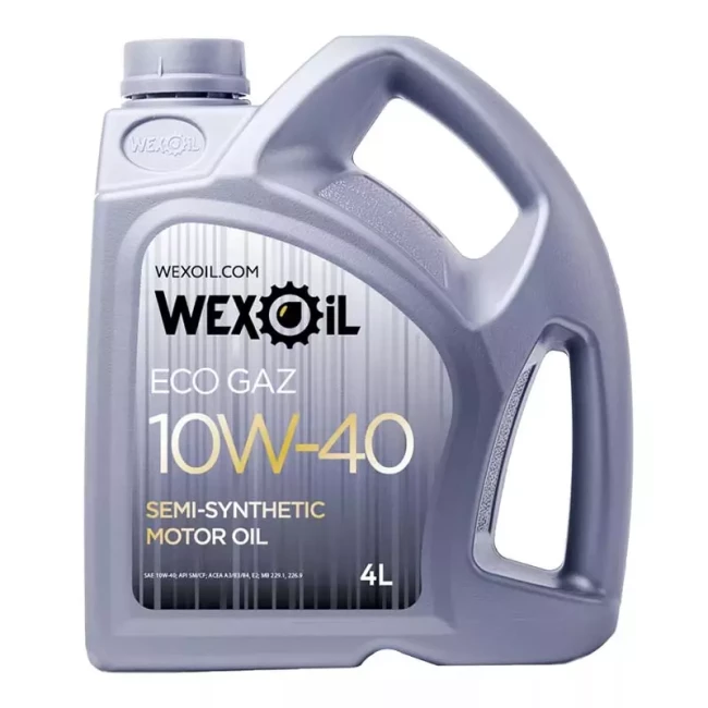 Моторное масло Wexoil Eco Gaz 10W-40 4л Моторное масло Wexoil Eco Gaz 10W-40 4л