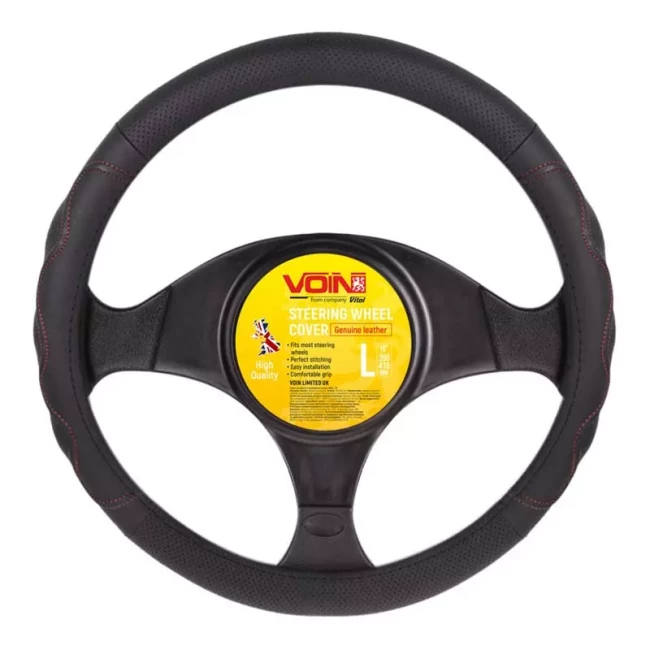 Чехол на руль VOIN черный/красный L (VLOD-L283 BK/RD L)