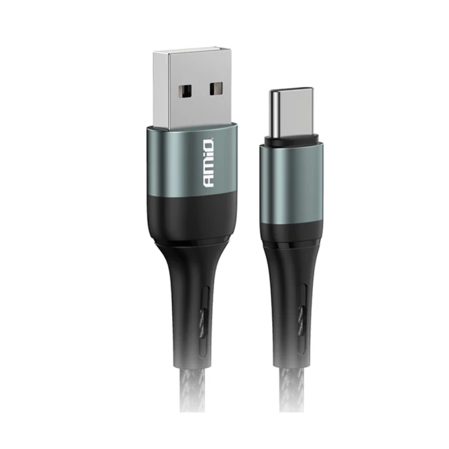 Кабель AMiO FullLINK USB-A - USB-C 3A 200см (03912/039120) Кабель AMiO FullLINK USB-A - USB-C 3A 200см (03912/039120)