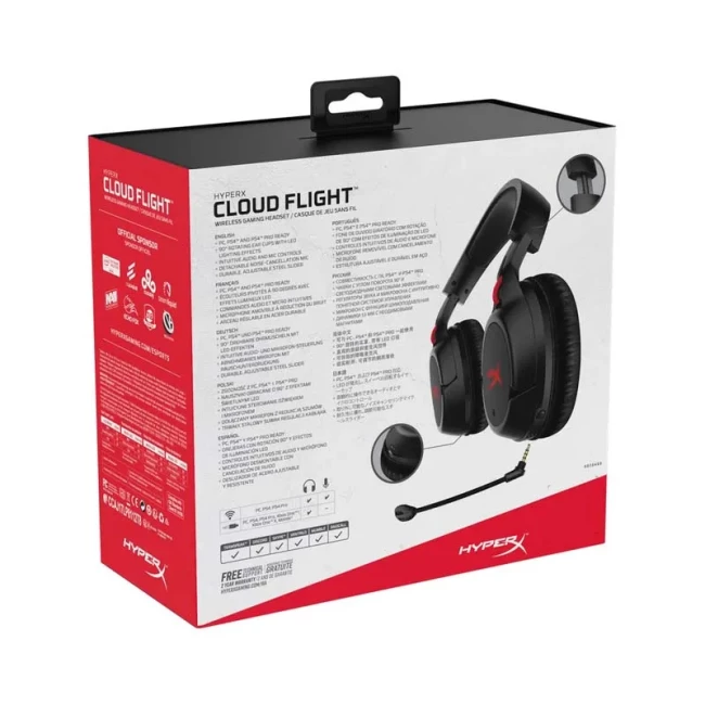 Наушники HyperX "Cloud Flight Black" (HX-HSCF-BK/EM / 4P5L4AM)